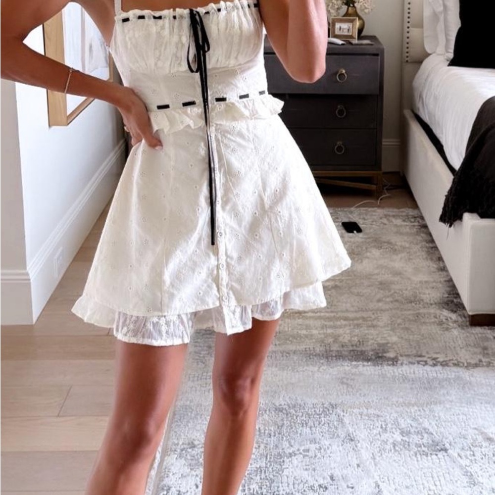 For Love and Lemons Sora Eyelet mini dress!!!